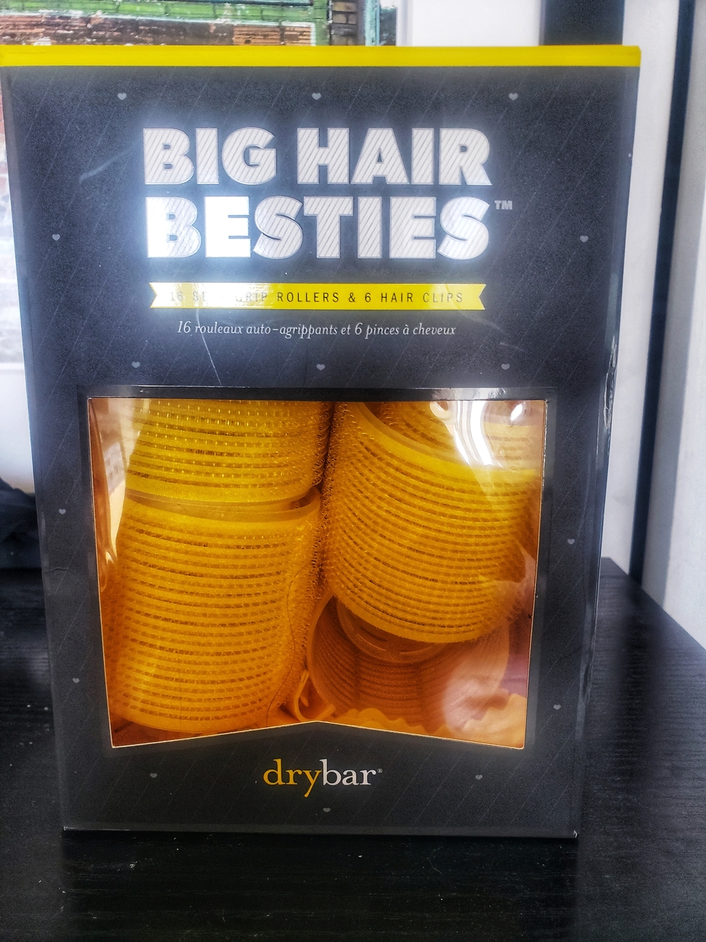 Drybar Yellow Big Hair Besties Self-Grip Rollers with Clips NEW NEVER USED